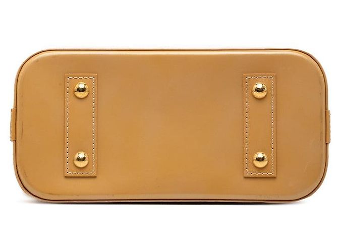 Louis Vuitton Alma BB Vernis Handtasche Gelb - Ansicht 3