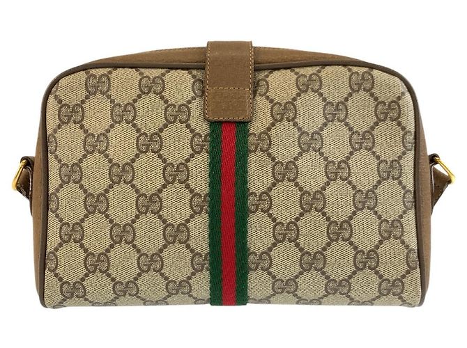 Borsa a tracolla Gucci GG Supreme Marrone Beige - vista 2
