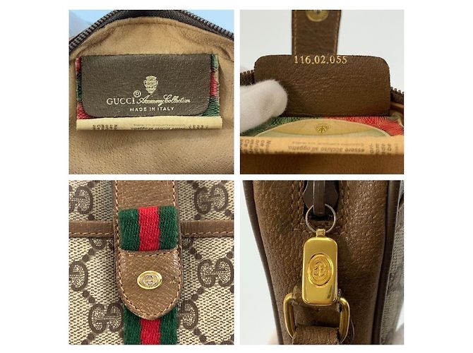 Borsa a tracolla Gucci GG Supreme Marrone Beige - vista 3