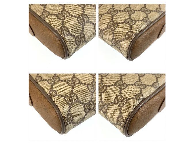 Borsa a tracolla Gucci GG Supreme Marrone Beige - vista 4