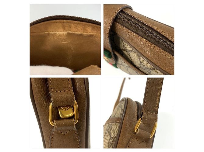 Borsa a tracolla Gucci GG Supreme Marrone Beige - vista 5