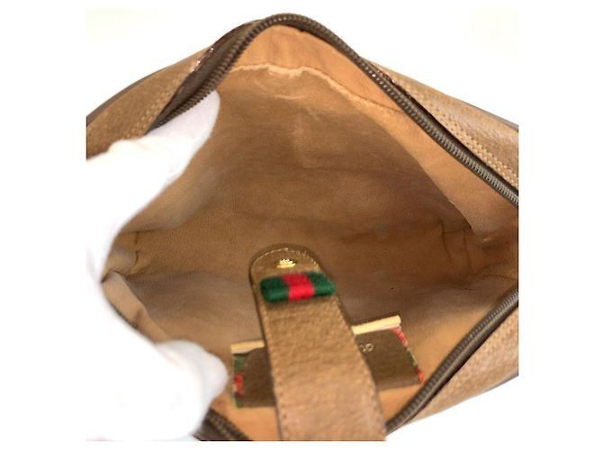 Borsa a tracolla Gucci GG Supreme Marrone Beige - vista 8