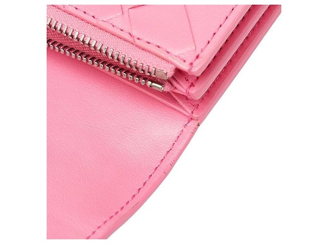 Portafoglio lungo Bottega Veneta Intrecciato Rosa - vista 6