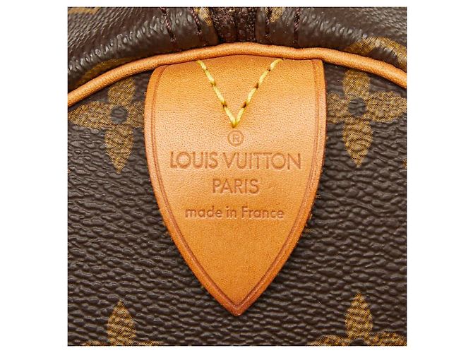 Sac à main Louis Vuitton Speedy 30 Monogram Marron - vue 10