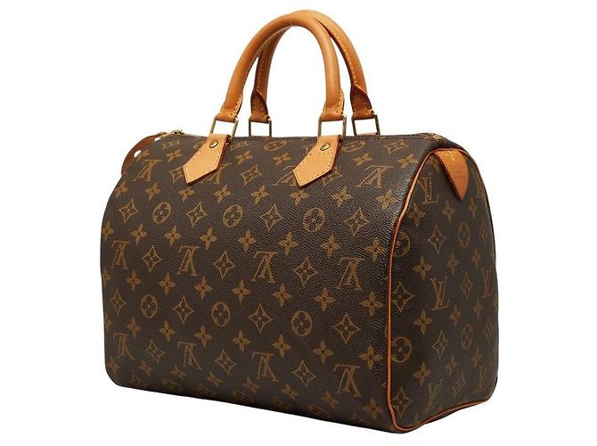 Sac à main Louis Vuitton Speedy 30 Monogram Marron - vue 2