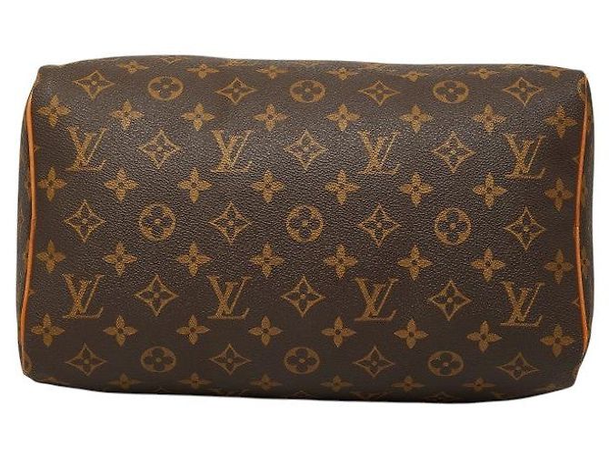Sac à main Louis Vuitton Speedy 30 Monogram Marron - vue 3