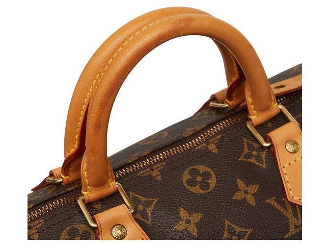 Sac à main Louis Vuitton Speedy 30 Monogram Marron - vue 4