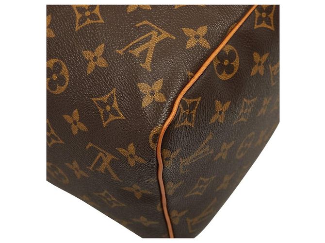 Sac à main Louis Vuitton Speedy 30 Monogram Marron - vue 8