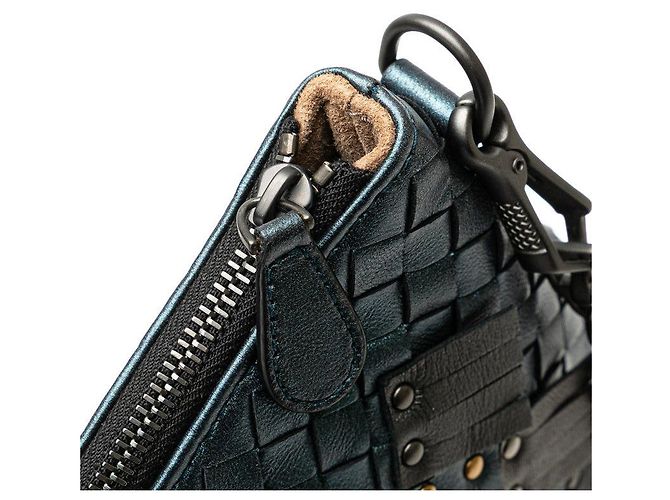 Borsa a tracolla Bottega Veneta Intrecciato Studs Chain Multicolore - vista 7