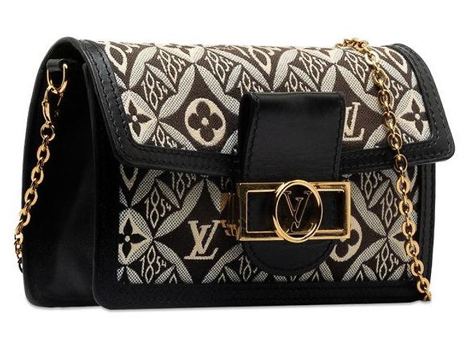 Louis Vuitton Portefeuille Dauphine Chain Shoulder Bag Nero - vista 2