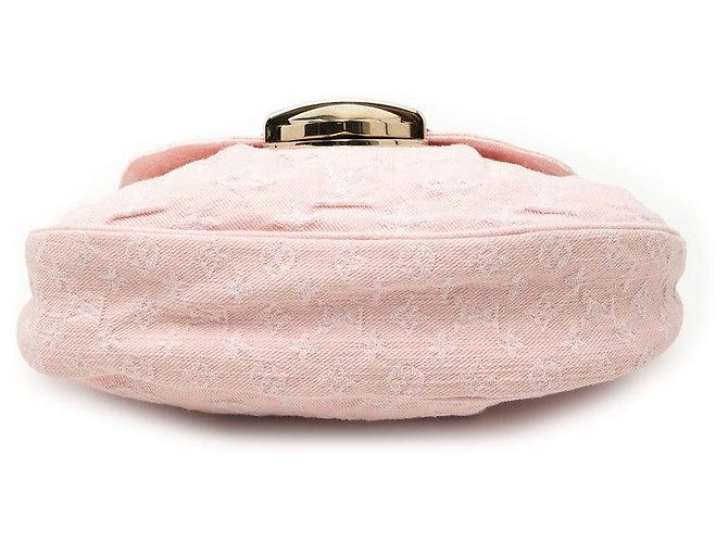 Borsa a tracolla Louis Vuitton Monogram Denim Sunset Rosa - vista 3