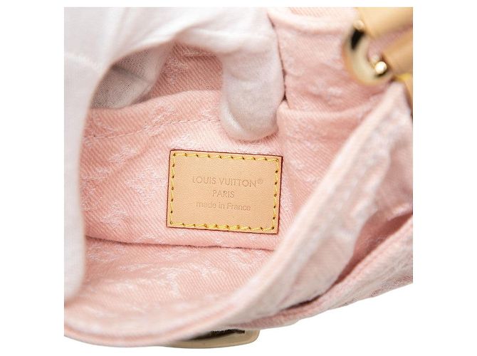 Borsa a tracolla Louis Vuitton Monogram Denim Sunset Rosa - vista 5