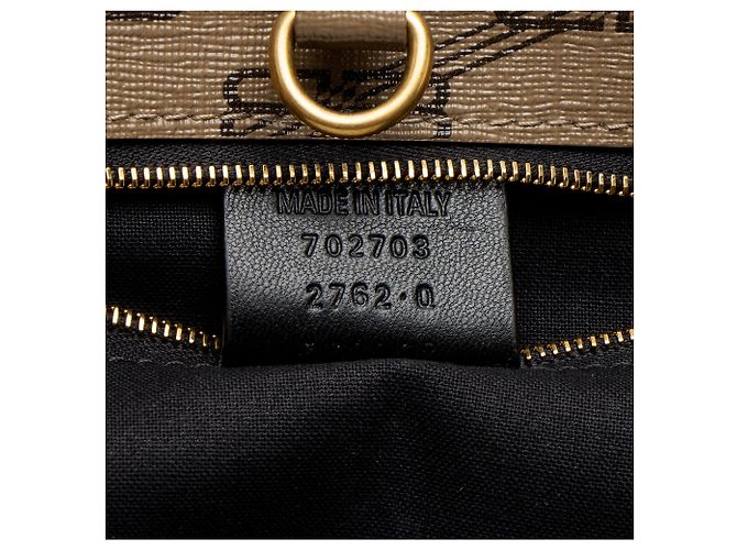 Balenciaga BB Monogram Canvas Signature Large Shopper Tote Brown - view 6