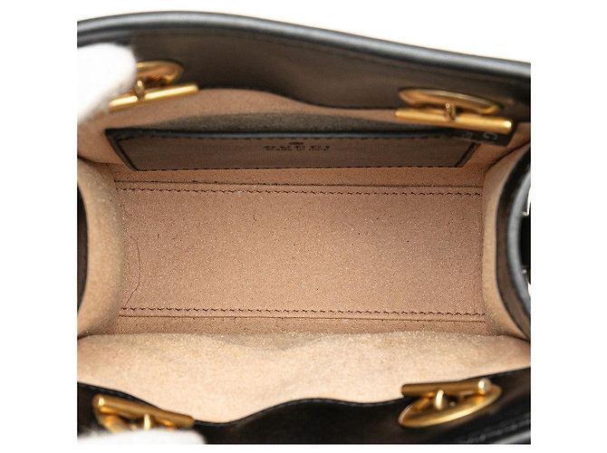 Gucci GG Marmont Mini gesteppte Handtasche Schwarz - Ansicht 4