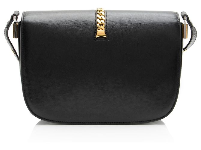 Borsa a tracolla piccola Gucci Leather Sylvie 1969 Nero - vista 3