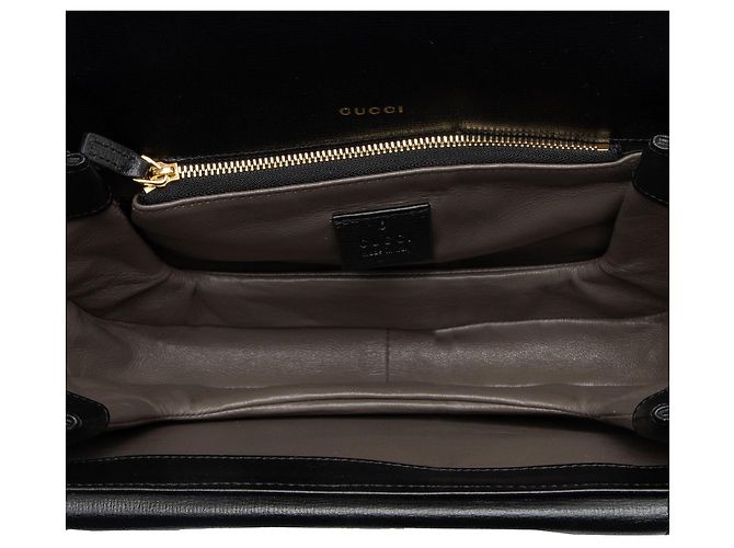 Borsa a tracolla piccola Gucci Leather Sylvie 1969 Nero - vista 7