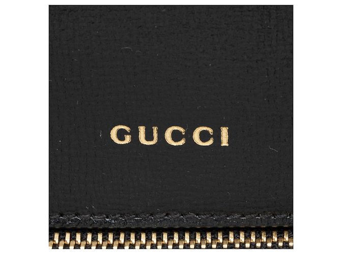Borsa a tracolla piccola Gucci Leather Sylvie 1969 Nero - vista 9