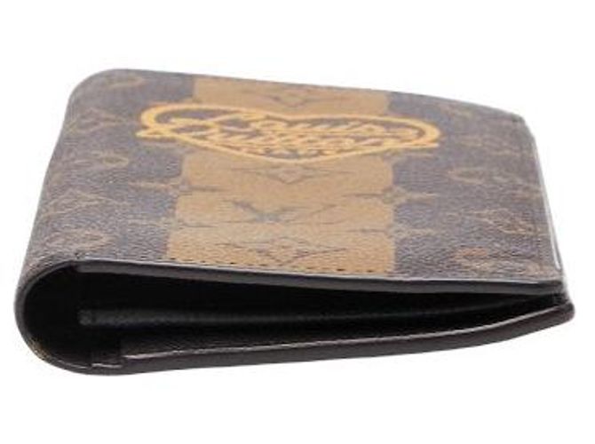 Louis Vuitton Portefeuille Plaza Long Wallet Castaño - vista 3