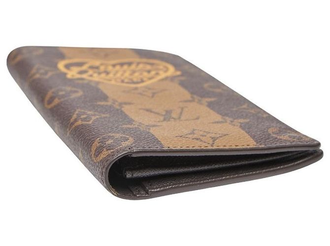 Louis Vuitton Portefeuille Plaza Long Wallet Castaño - vista 5
