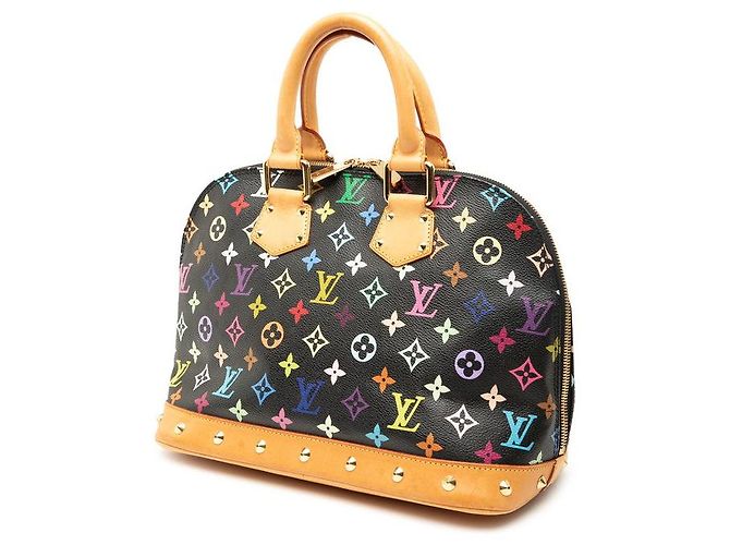 Louis Vuitton Alma Handtasche Schwarz - Ansicht 2