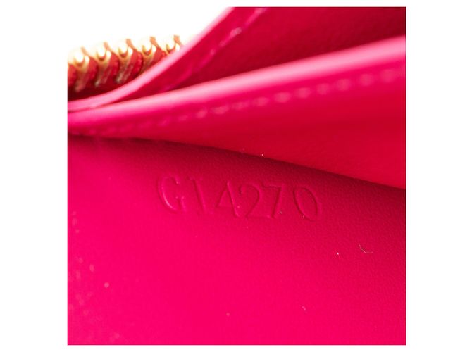 Cartera Zippy Valentine Louis Vuitton Monogram Vernis Rosa - vista 3