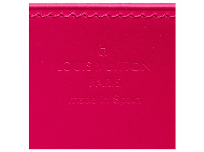 Cartera Zippy Valentine Louis Vuitton Monogram Vernis Rosa - vista 4