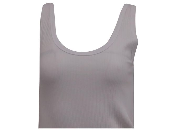 Regata canelada Dries Van Noten em algodão branco Cru - vista 2