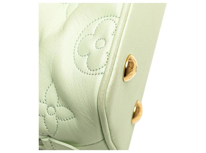 Louis Vuitton Alma Soft BB Mahina Handtasche Grün - Ansicht 5