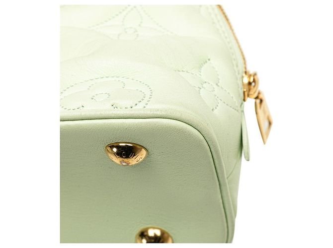 Louis Vuitton Alma Soft BB Mahina Handtasche Grün - Ansicht 7