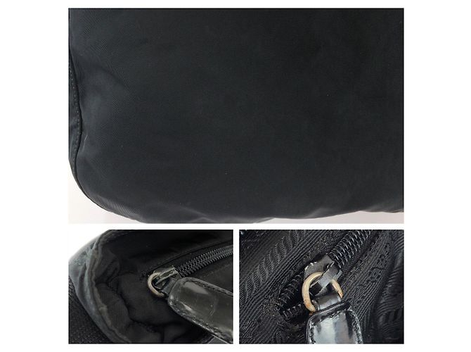 Prada Tessuto Shoulder Bag Black - view 6