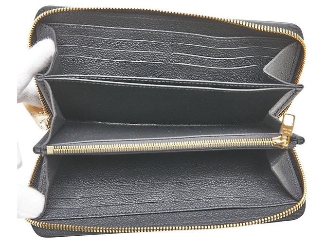 Louis Vuitton Zippy Wallet M14160 Negro - vista 4