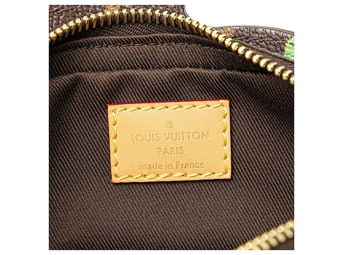 Bolso bandolera Louis Vuitton Monogram Dog On Strap Castaño - vista 10