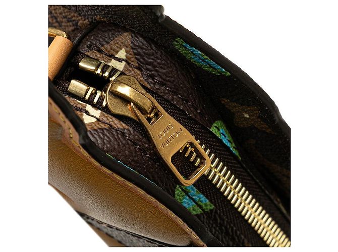 Bolso bandolera Louis Vuitton Monogram Dog On Strap Castaño - vista 5