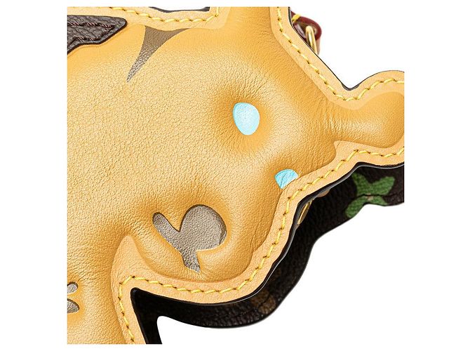 Bolso bandolera Louis Vuitton Monogram Dog On Strap Castaño - vista 8