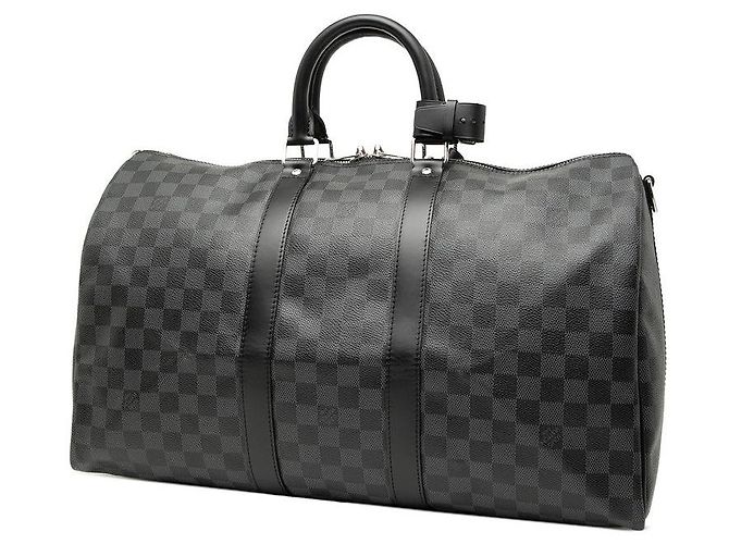 Louis Vuitton Keepall Bandouliere 45 Damier Graphite Schwarz - Ansicht 2