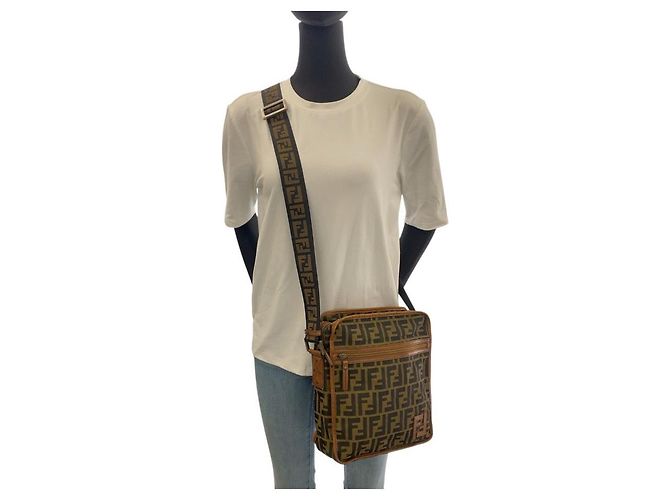 Fendi Zucca Nylon Schultertasche Mehrfarben - Ansicht 7
