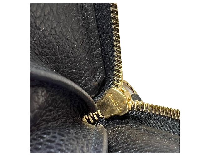 Portefeuille zippé Gucci GG Black Marmont Bosco Continental Marron - vue 4