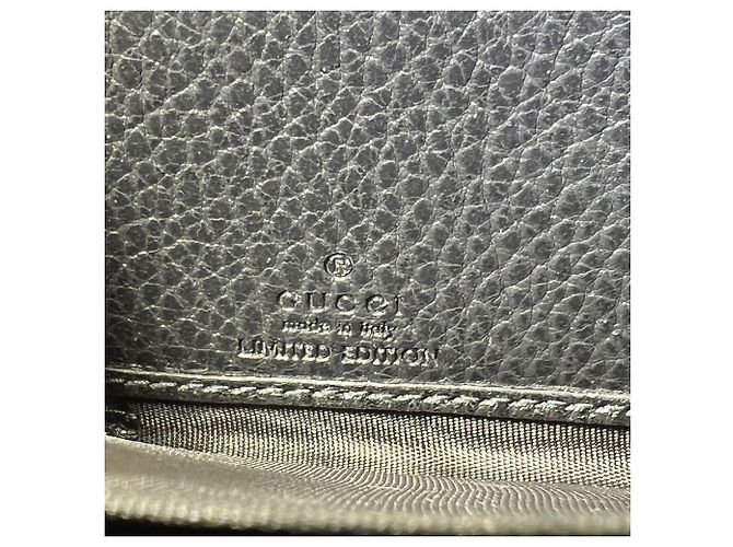 Portefeuille zippé Gucci GG Black Marmont Bosco Continental Marron - vue 8