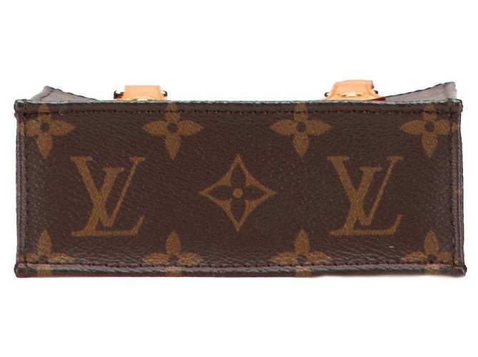 Louis Vuitton Petit Sac Plat Monogram Shoulder Bag Marrom - vista 3