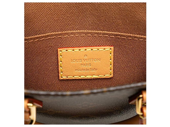 Louis Vuitton Petit Sac Plat Monogram Shoulder Bag Marrom - vista 7