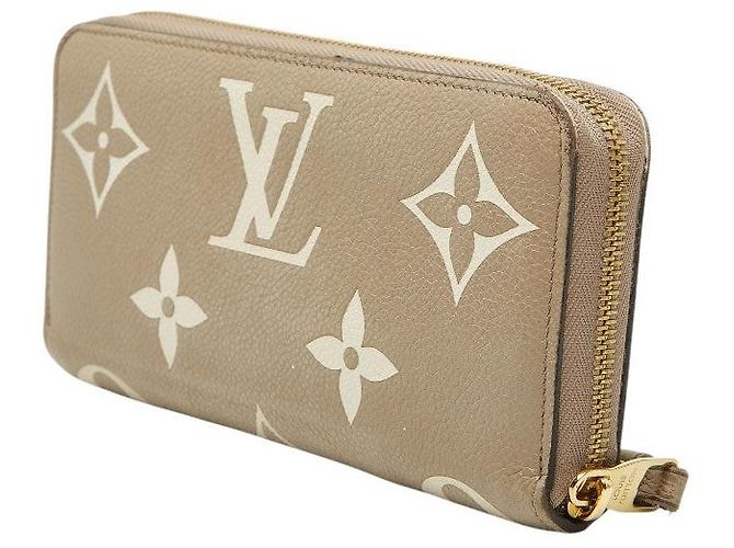 Cartera Zippy Louis Vuitton Monogram Empreinte Castaño Beige - vista 2