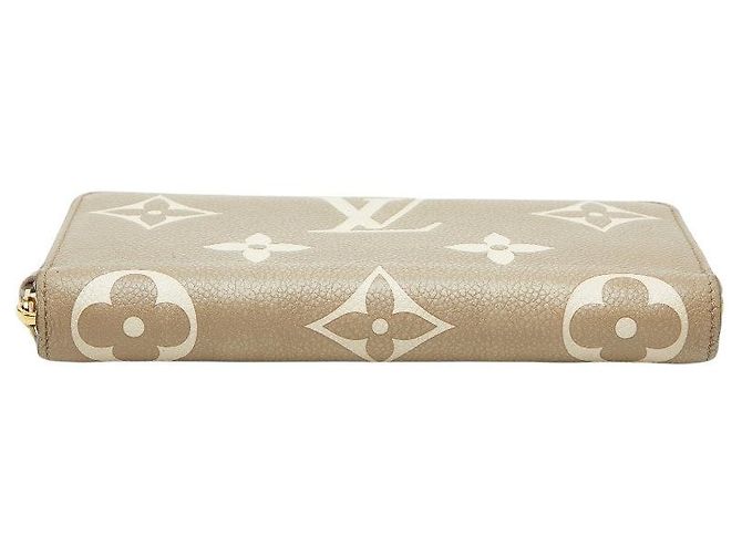 Cartera Zippy Louis Vuitton Monogram Empreinte Castaño Beige - vista 3