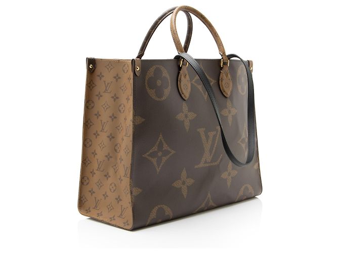 Louis Vuitton Onthego GM Tote aus Giant Monogram Canvas Braun - Ansicht 2