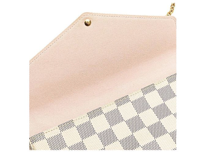 Louis Vuitton Pochette Felicie Chain Shoulder Bag Marrone Beige - vista 5