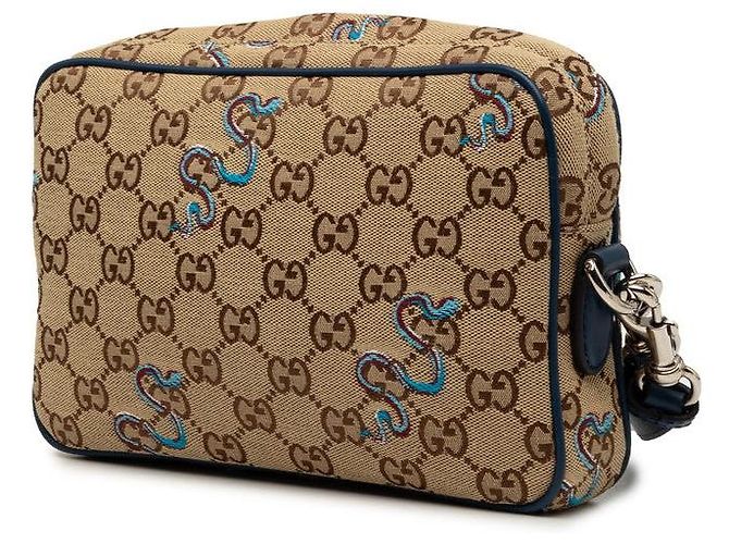 Borsa a tracolla Gucci GG Canvas Snake Multicolore - vista 2