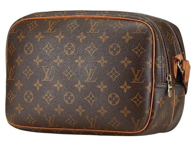 Borsa a tracolla Louis Vuitton Monogram Reporter PM Marrone - vista 2