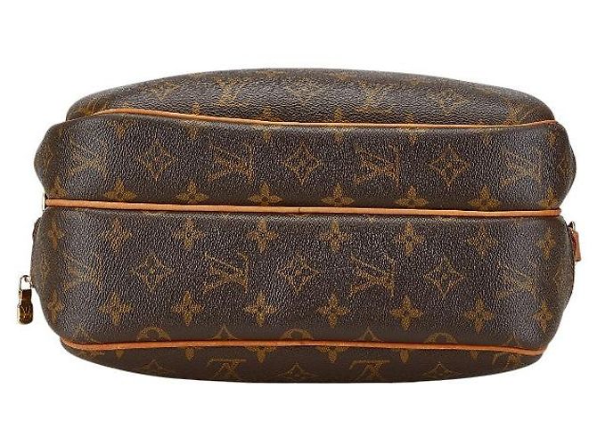 Borsa a tracolla Louis Vuitton Monogram Reporter PM Marrone - vista 3