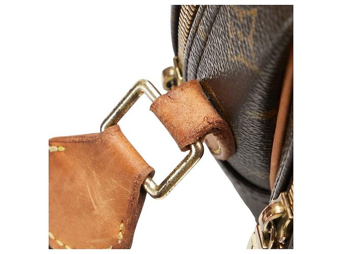 Borsa a tracolla Louis Vuitton Monogram Reporter PM Marrone - vista 4