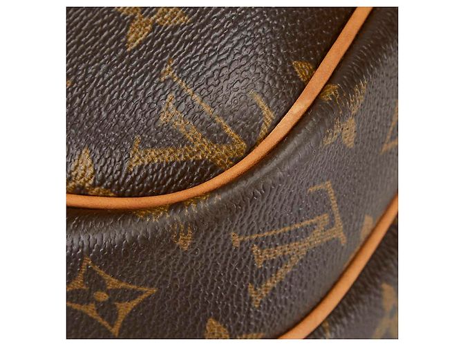 Borsa a tracolla Louis Vuitton Monogram Reporter PM Marrone - vista 5
