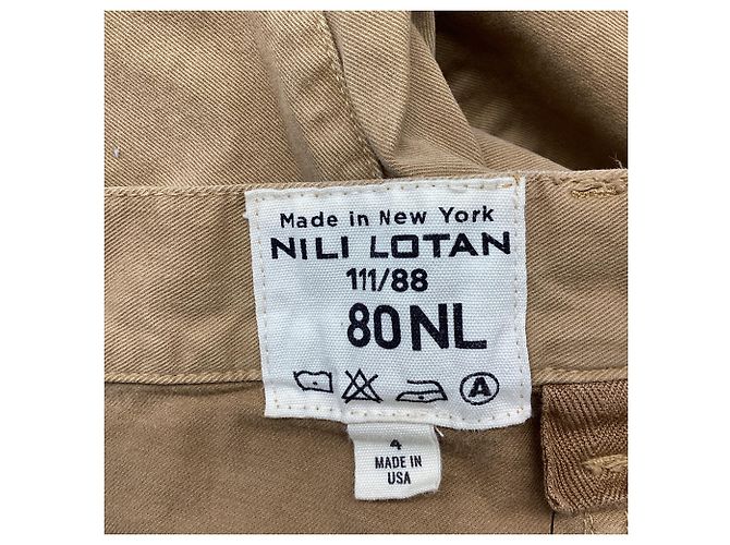 Vaqueros Barrel Shon Nili Lotan en algodón marrón Castaño Roja - vista 5